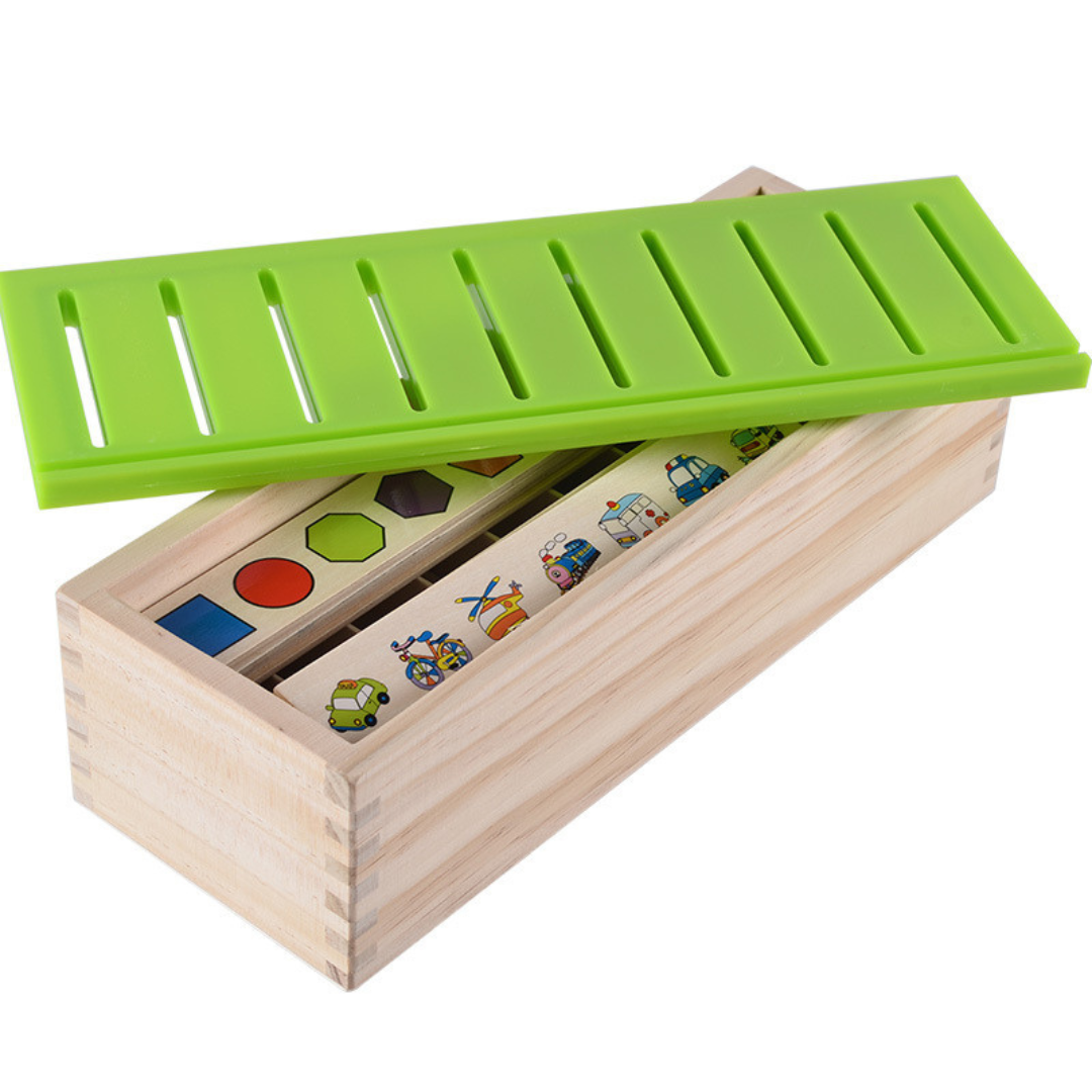 Montessori Holz Sortierbox für Lernen und Entwicklung