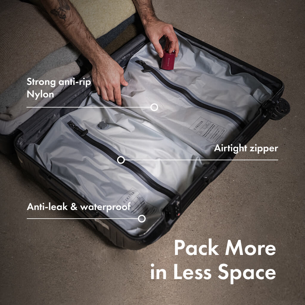 LuxeVoyage™ Premium Vakuumbeutel | Platzsparende Lösung für müheloses Reisen