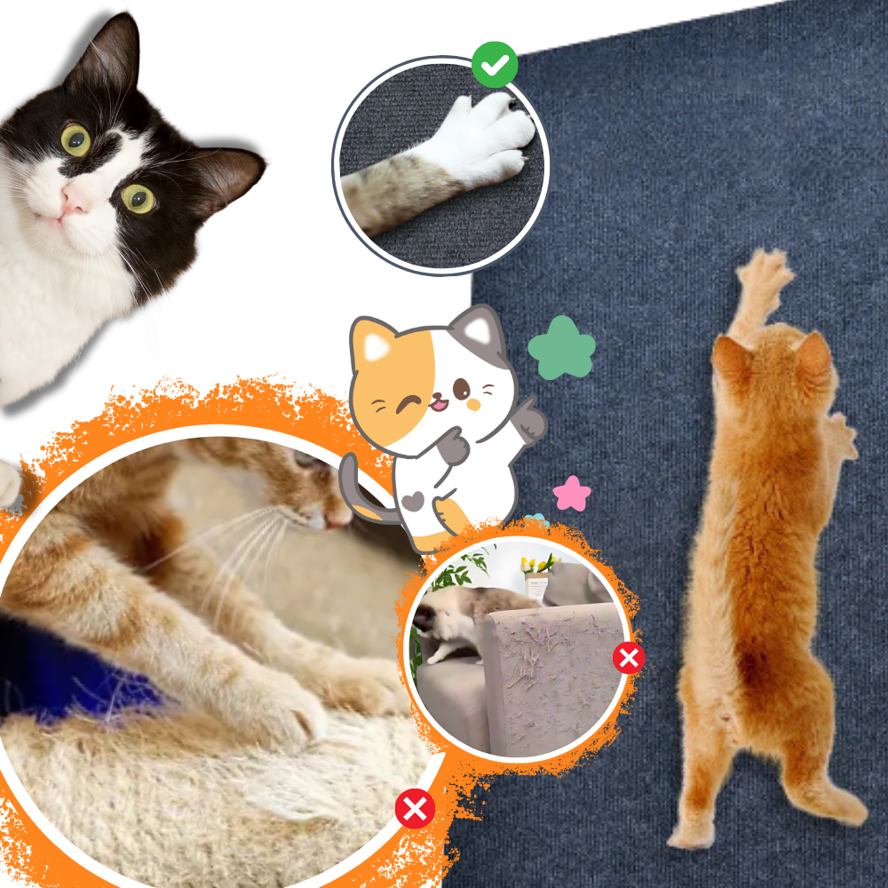 Klebende Wandmontierte Katzenkratzmatte