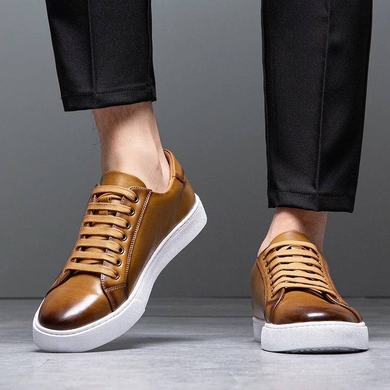 Leder Sneakers Herren - Stil & Komfort - David™