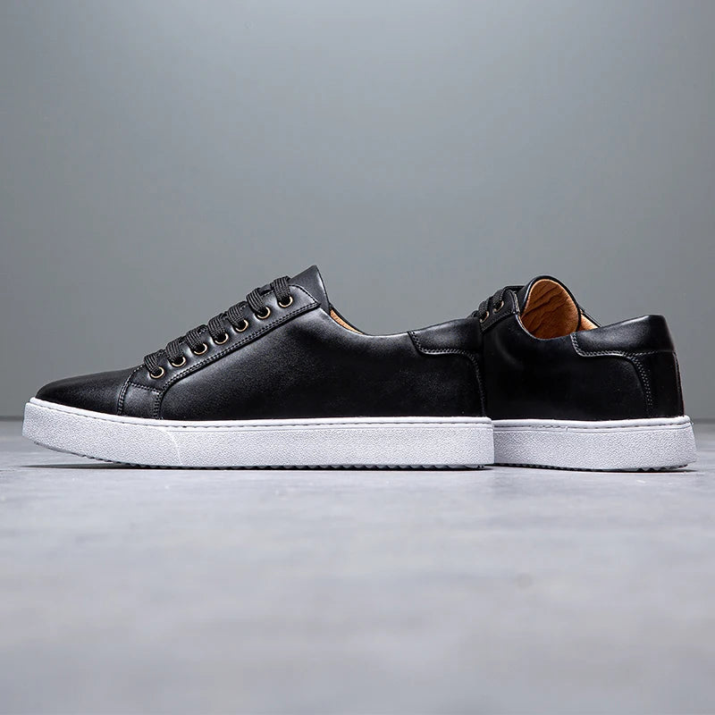 Leder Sneakers Herren - Stil & Komfort - David™