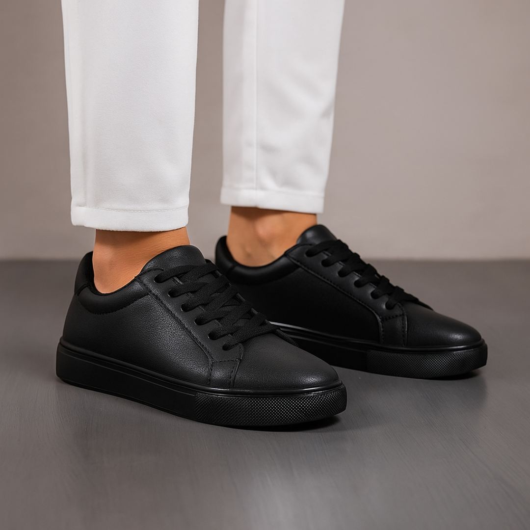 Elegante Schwarze Sneakers für Herren - Täglicher Komfort