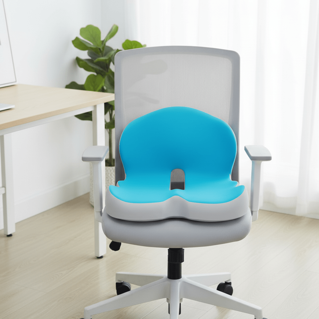 ErgoComfort Sitzkissen – Ergonomisches Memory-Schaumkissen für Rückenstütze und Komfort