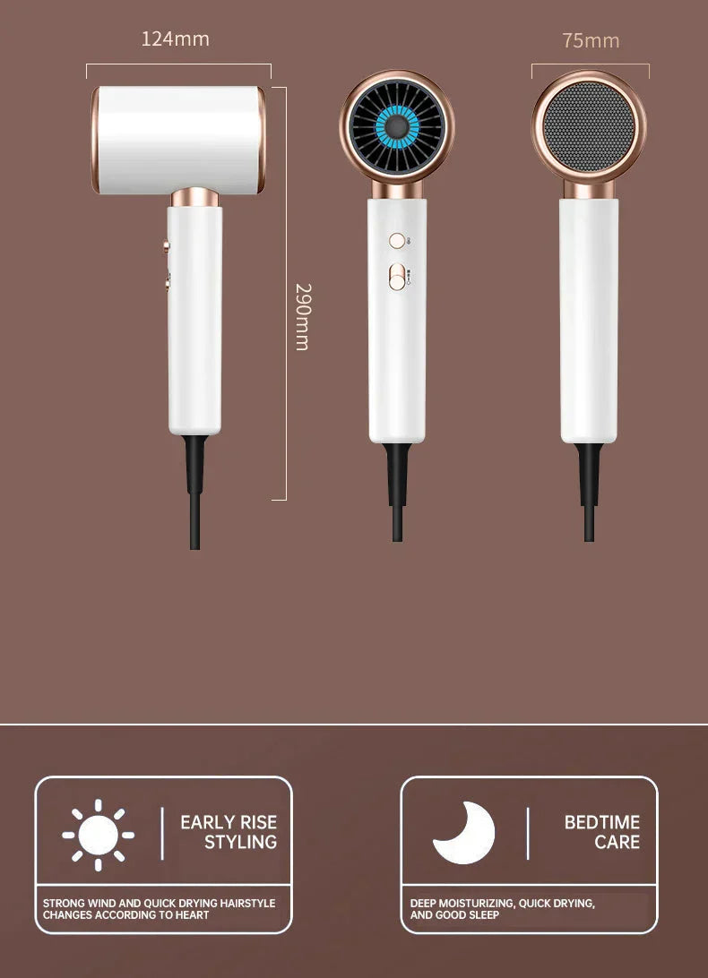 2400W Hochleistungs-Haartrockner mit Kalt- und Warmeluft Ionentechnologie