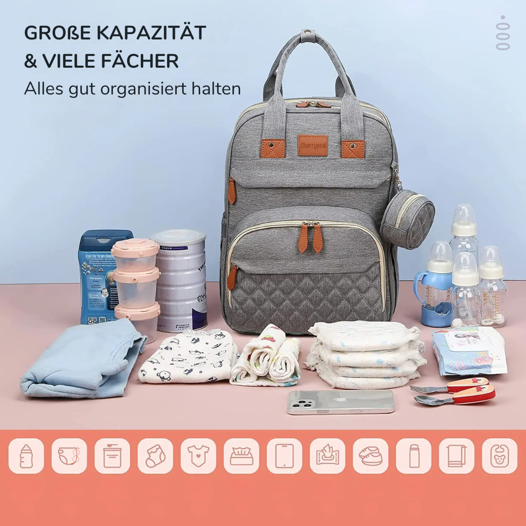 2-in-1 Baby Rucksack mit Wickelauflage