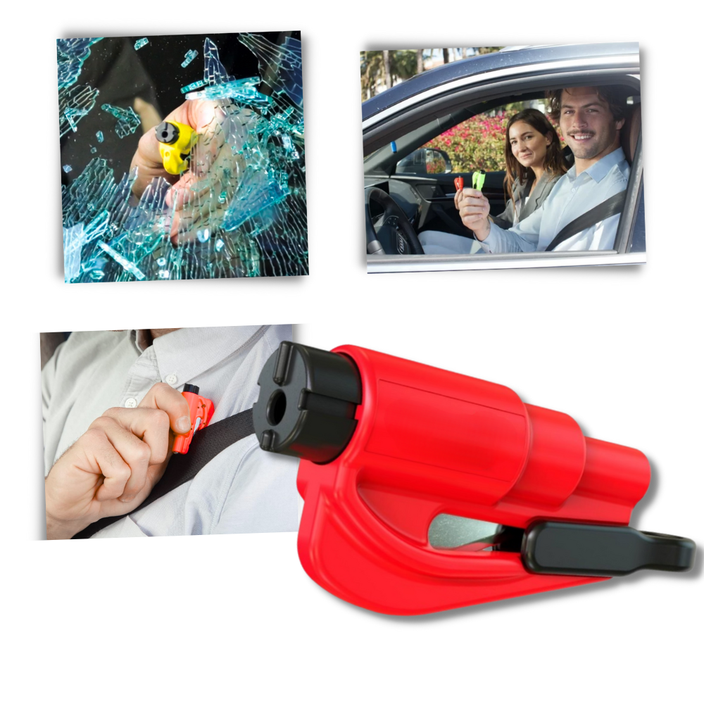 Wesentliches 2-in-1 Auto-Brecher-Werkzeug