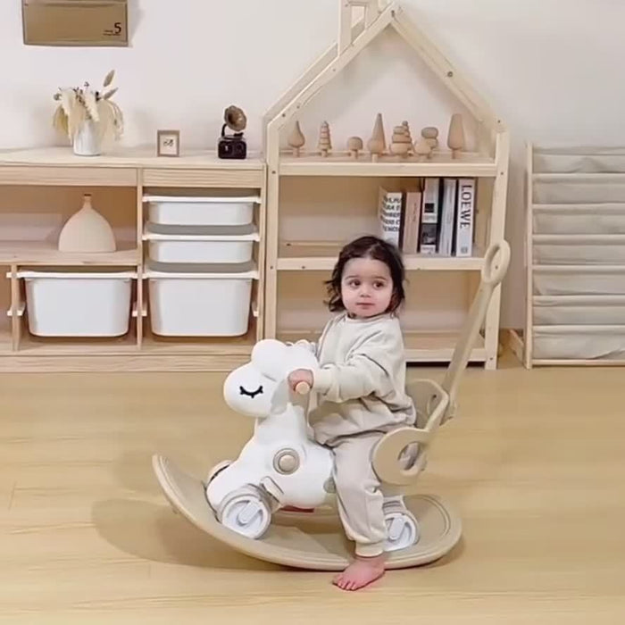 Twist & Ride: 2-in-1 Baby Schaukelpferd und Laufrad - Sicheres und Lustiges Spielzeug