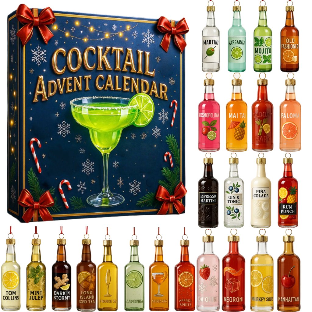 Cocktailluxe | 2025 Festlicher Cocktail Adventskalender Getränk Countdown Erlebnis