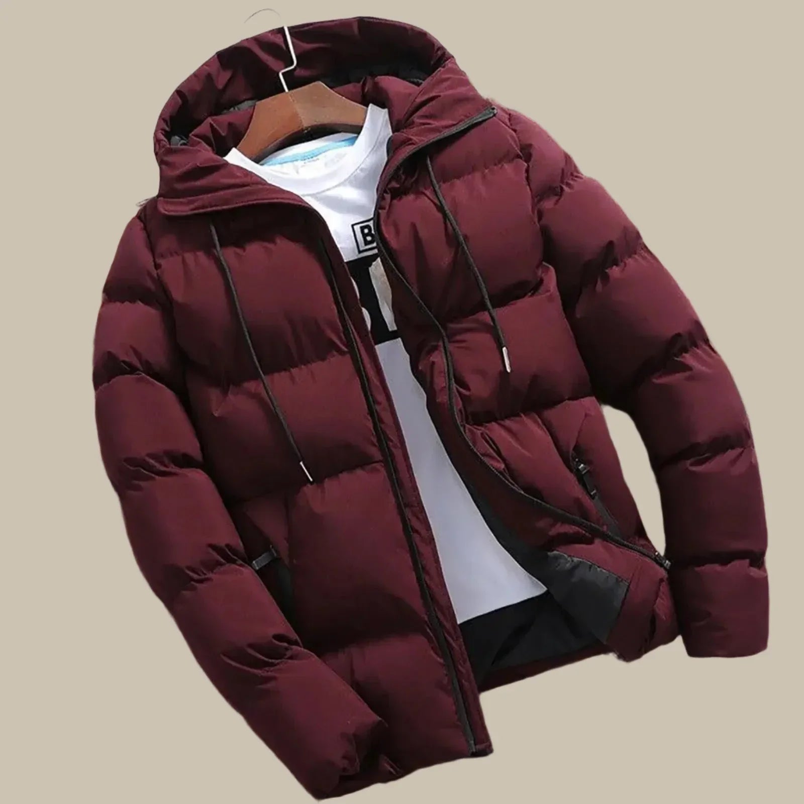 Winterjacke Herren | Wasserdicht | Puffer Design | Mit Kapuze