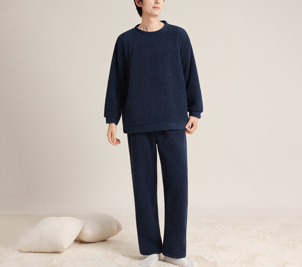 Herren Winterset | Plüsch Sweatshirt & Kordelzughose | Warm & Komfortabel