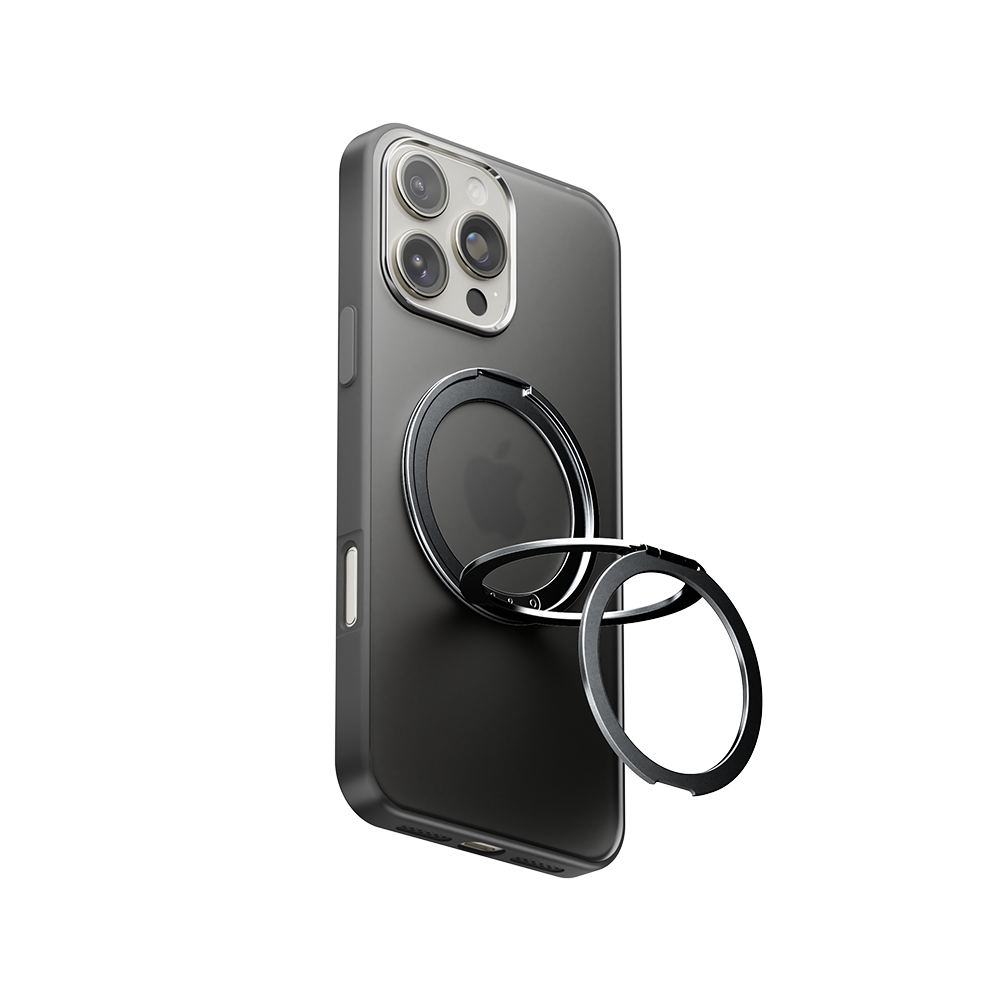 LuxuraGrip Tri-Fold MagSafe Stand | Eleganter 3-in-1 Telefonring, Ständer und Griff für ultimativen Komfort
