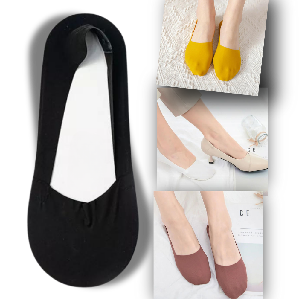 Unsichtbare Anti-Rutsch-Socken