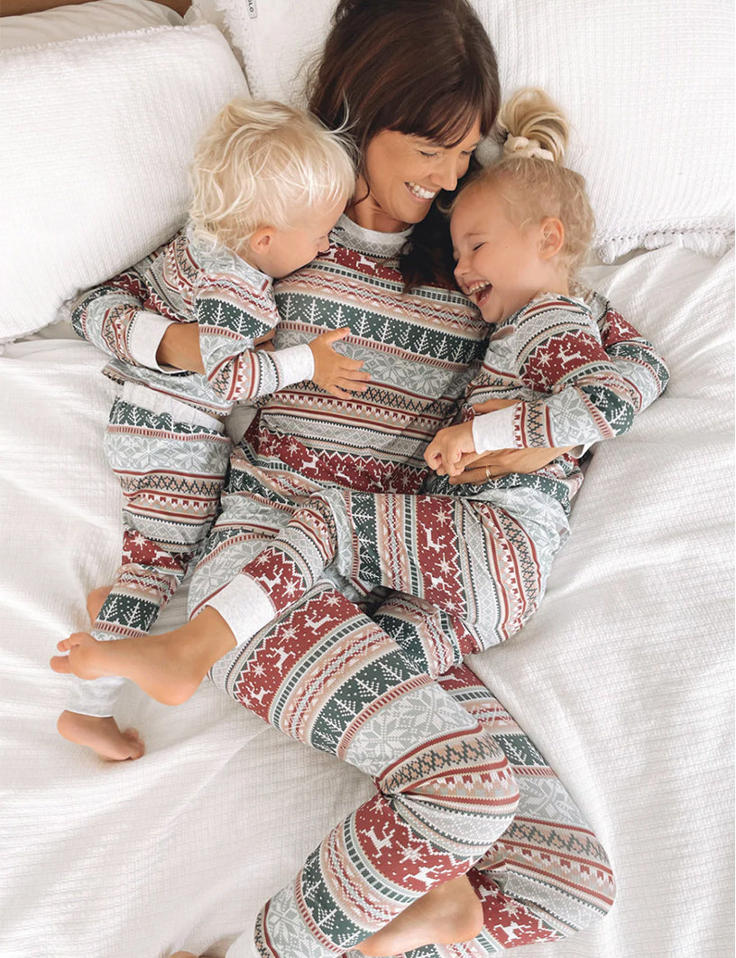 Weihnachtliches Druck-Matching Familie Weihnachts-Pyjamas - Hundepyjamas inklusive