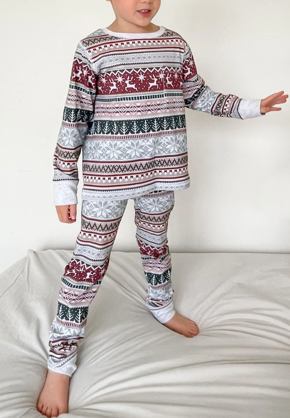 Weihnachtliches Druck-Matching Familie Weihnachts-Pyjamas - Hundepyjamas inklusive