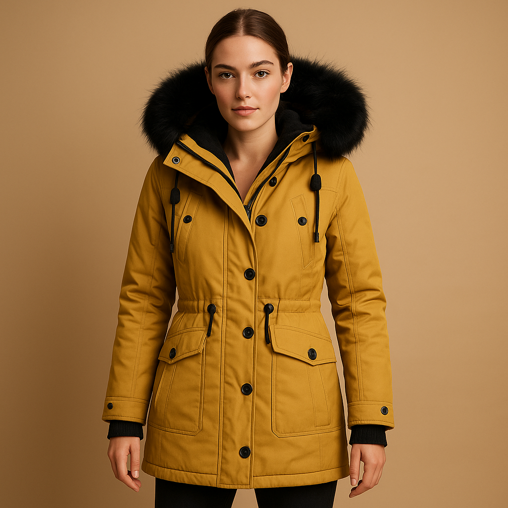Yaraline Lange Winterjacke für Damen – Wasserdicht und Warm