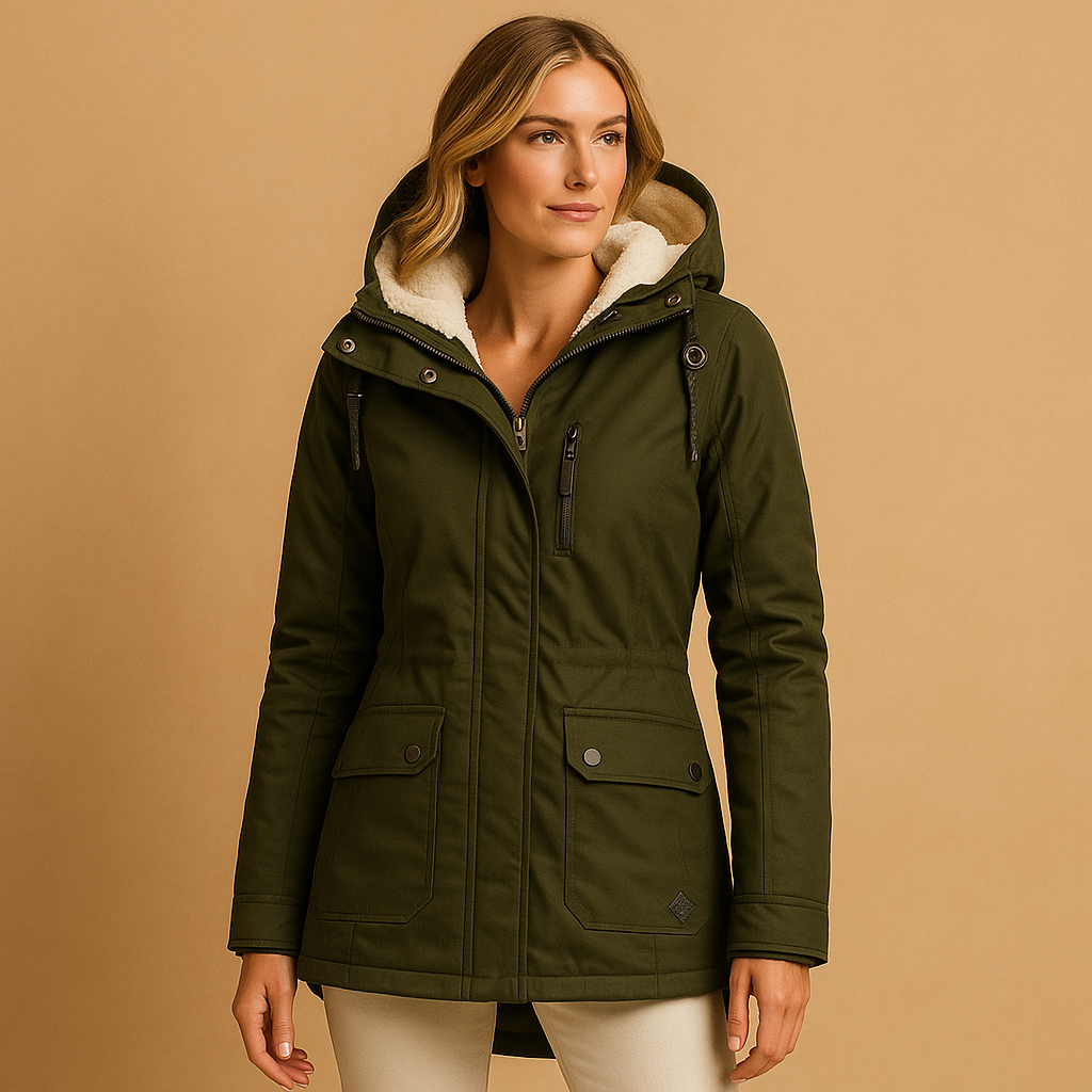 Manoria Lange Winterjacke für Damen – Warm und Elegant