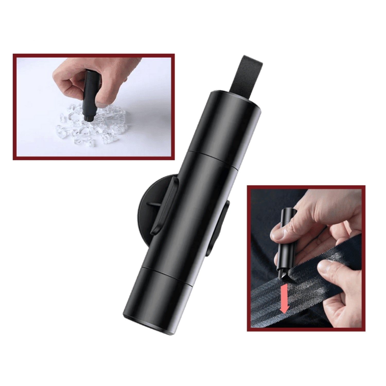 Élégance | 2-in-1 Notfallwerkzeug | Fensterbrecher - Gurtschneider - Kompakt