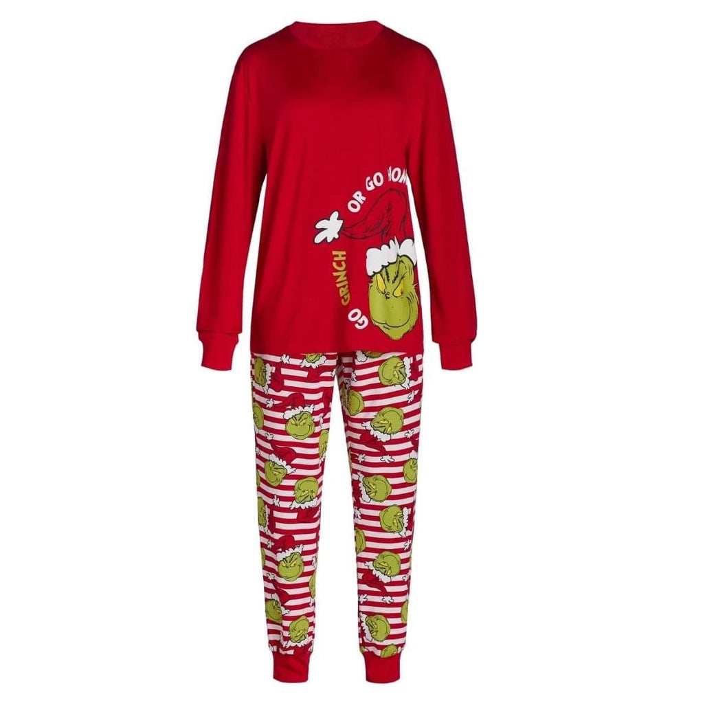 Go Grinch Passende Familien-Weihnachtspyjamas - Hundepyjama enthalten