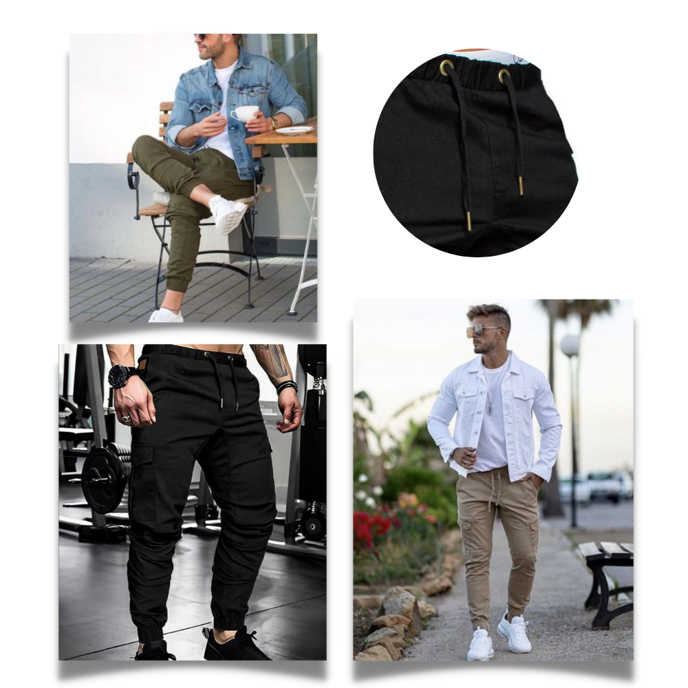 Herren Slim Fit Cargo-Hose