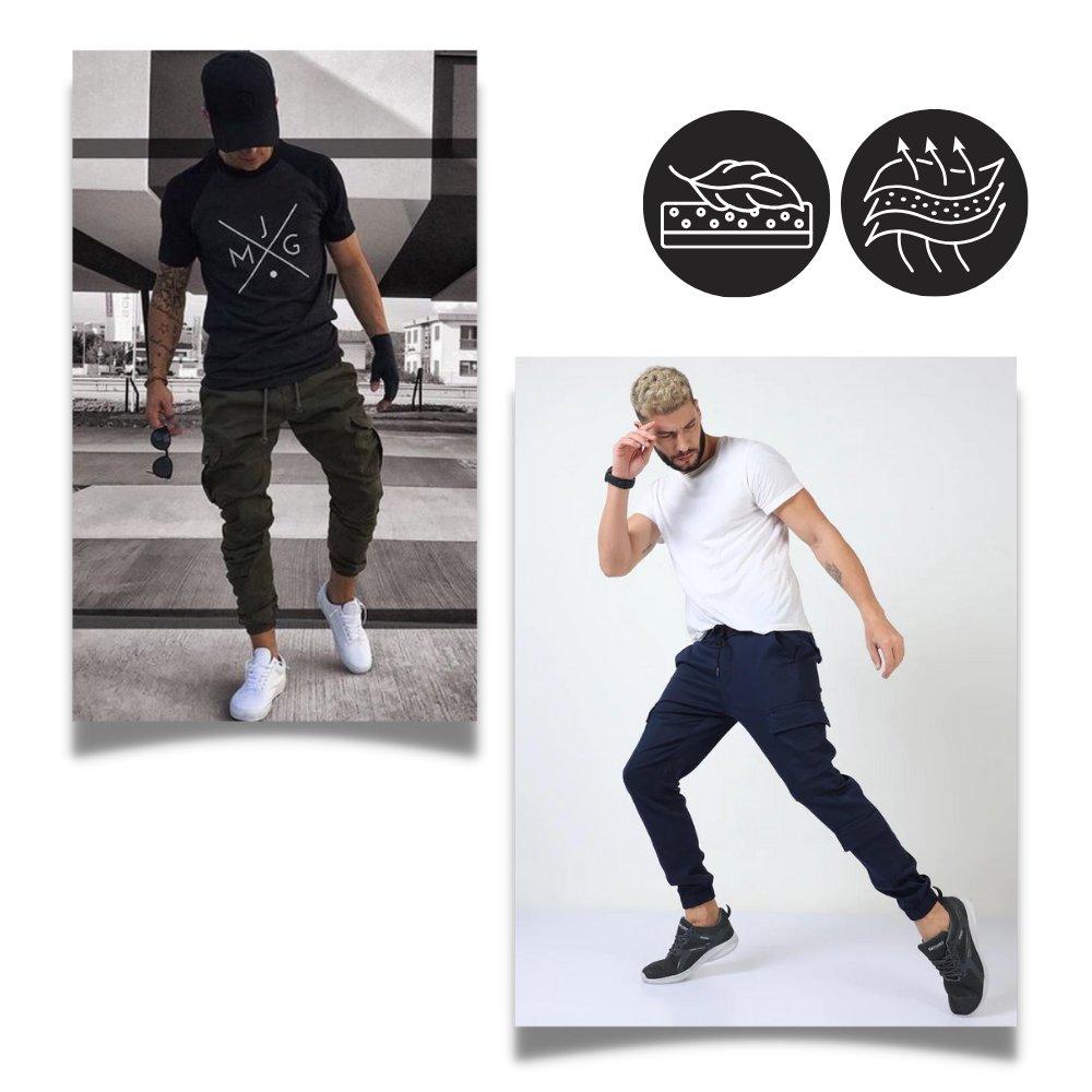 Herren Slim Fit Cargo-Hose