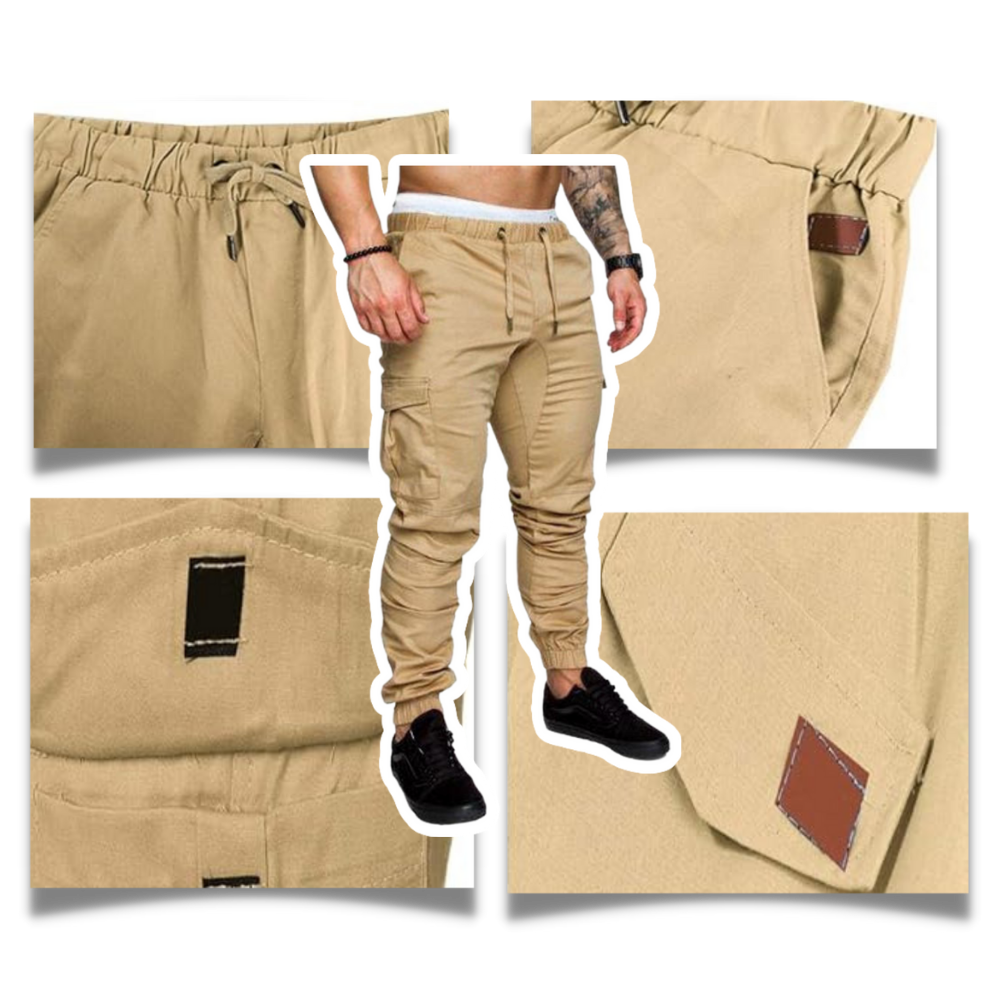 Herren Slim Fit Cargo-Hose