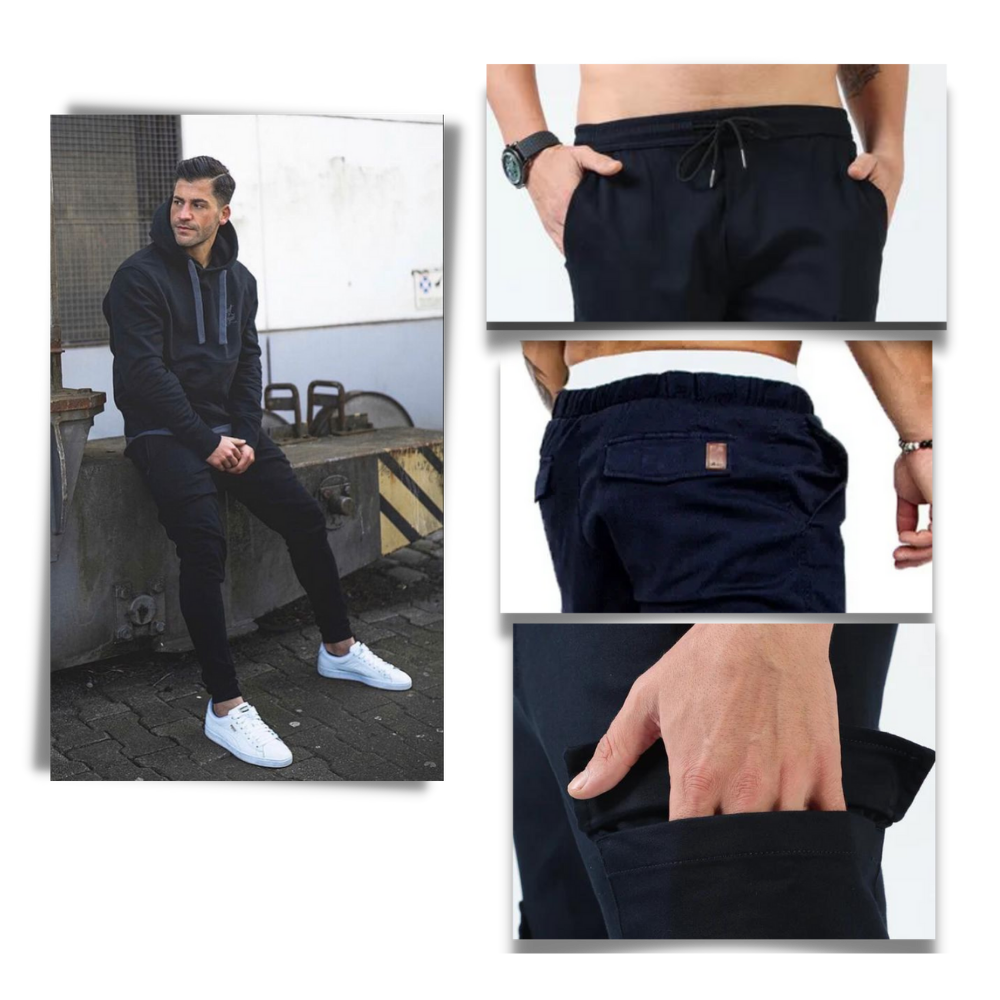 Herren Slim Fit Cargo-Hose