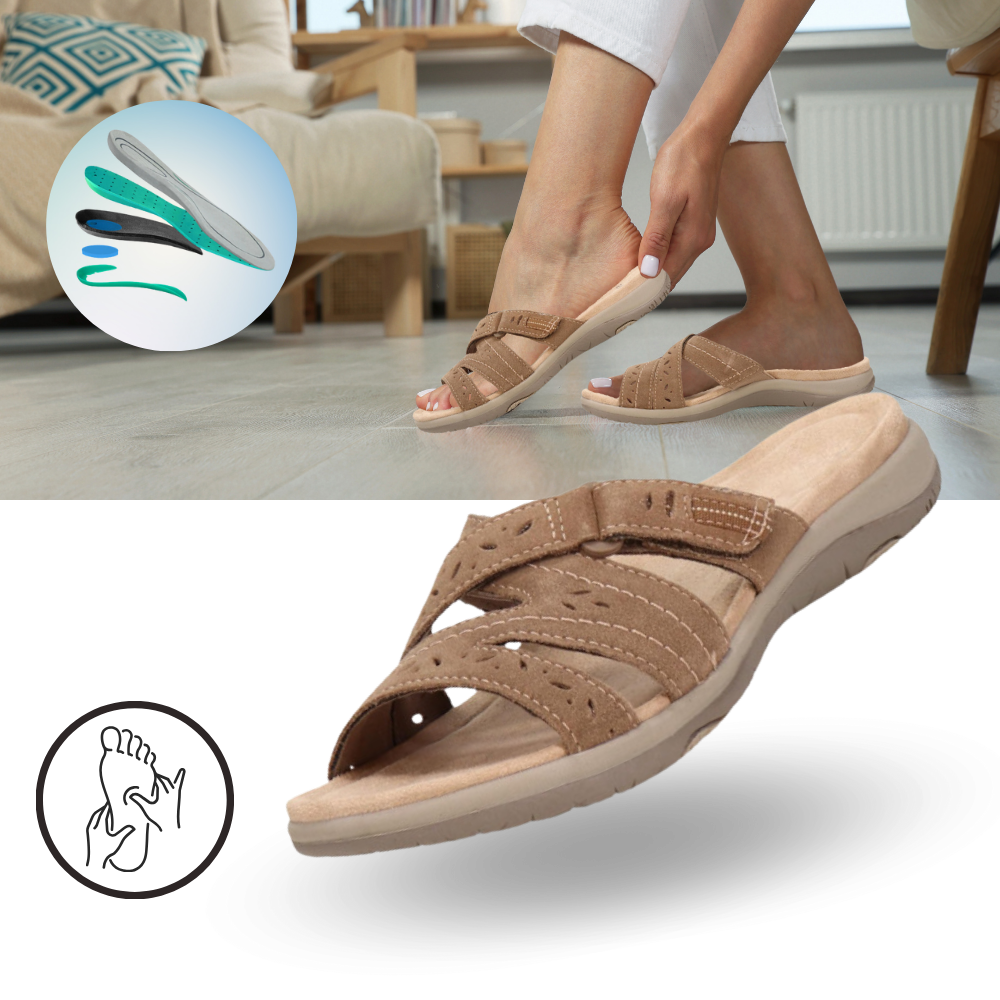 Orthopädische Einlegesohlen Sandalen mit offenen Zehen