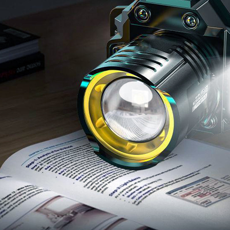 LuxeLight Wasserdichte Wiederaufladbare Stirnlampe | Perfekte Beleuchtung für Outdoor-Abenteuer und freihändige Nutzung