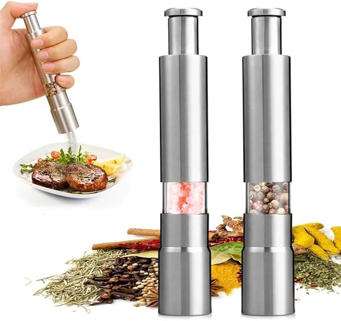 GourmetEssence Luxus Pfeffer- und Salzmühle | Elegante Mühle für perfekt gewürzte Gerichte