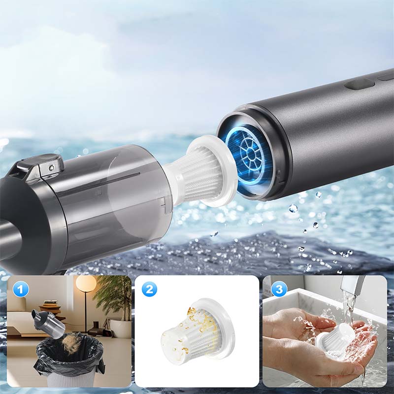 LuxVac Elite Kabelloser Auto-Staubsauger | Hochleistungs-Handstaubsauger für müheloses Auto-Detailing