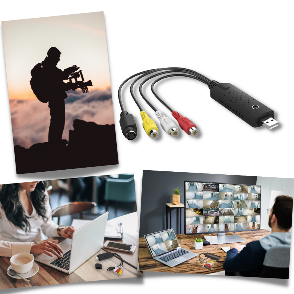 USB 2.0 Easier Cap Video TV DVD VHS DVR Capture Adapter