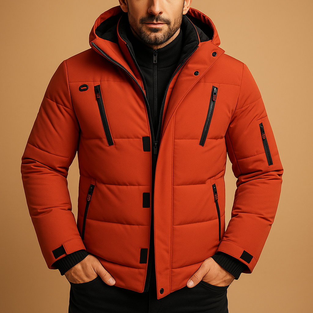 Herren AllWeather Winterjacke – Wasserdicht, Warm und Stilvoll