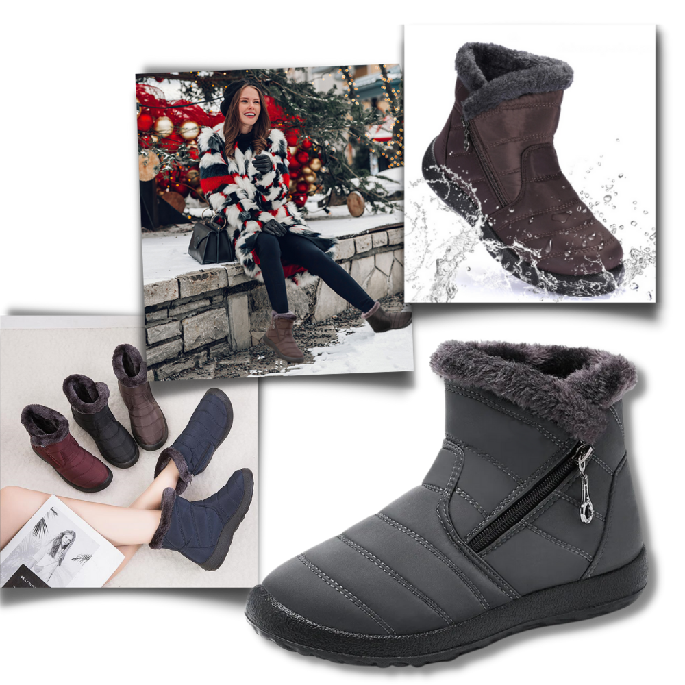 Damen Warme Wasserdichte Schneestiefel